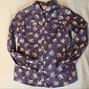 Mossimo Supply Co Button Up Floral Print